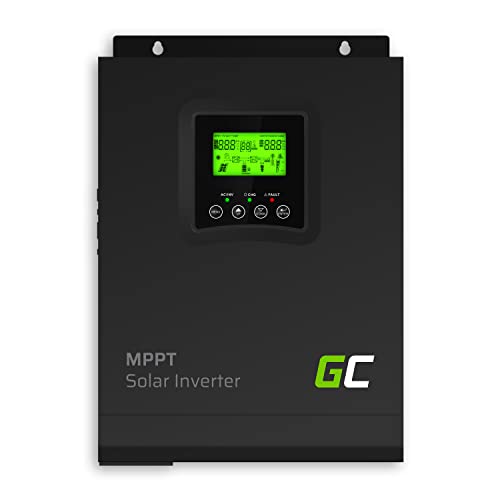 Green Cell® 1000W/2000W 1kW 12V 220V/230V Onda Pura Solar Inversor Inverter con controlador de carga Regulador Solar Charger MPPT Cargador Fotovoltaico Convertidor de poder, Trasformatore