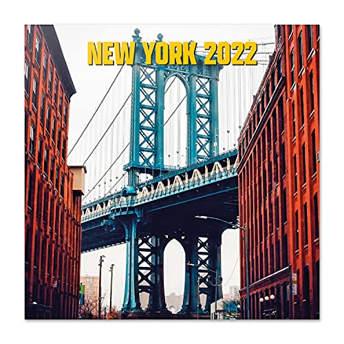 Grupo Erik Calendario Nueva York 2022 - Calendario 2022 pared - Calendario pared│ Calendario 2022 - Calendario mensual - Producto con licencia oficial