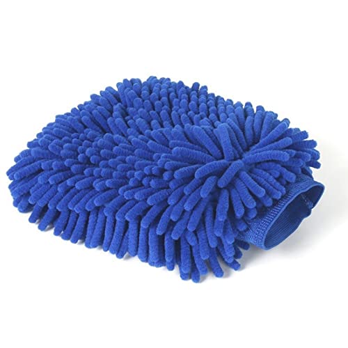 Guante Microfibra Coche Guante Limpieza Coche, Guante de Lavado Accesorios para el Coche Paños de Microfibra Set de Limpieza del Coche Paño de Microfibra Set de Cuidado del Coche (Azul Oscuro)