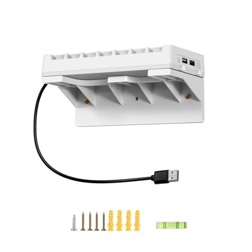 GuoQiao Soporte de Pared Profesional para ediciones Digitales y de Disco Consola y Soporte de luz LED solución de Almacenamiento Seguro liviano GuoQiao Soporte de Pared Profesional para ediciones Digitales y de Disco Consola y Soporte de luz LED solución de Almacenamiento Seguro liviano