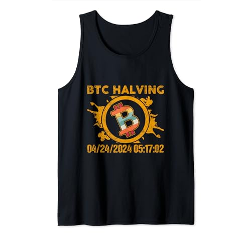 Hardware de minería de Bitcoin, comercio de blockchain, reducción a la mitad de BTC en 2024 Camiseta sin Mangas
