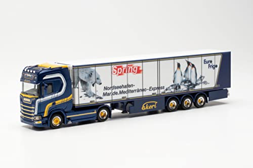 Herpa Modelo de camión Scania CS 20 HD semirremolque de Techo Alto Spring, Fiel a su Escala Original de 1:87, Modelo de camión para dioramas, modelismo, Pieza de colección, decoración Herpa Modelo de camión Scania CS 20 HD semirremolque de Techo Alto Spring, Fiel a su Escala Original de 1:87, Modelo de camión para dioramas, modelismo, Pieza de colección, decoración