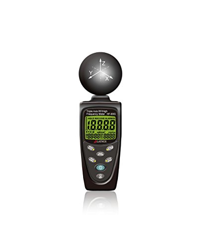 HF-B3G Medidor de potencia RF de triple eje HF Analizador y detector de medición de radiación EMF-Teléfonos celulares-Medidores inteligentes-torres de células-WiFi-Microondas-Bluetooth-Calibrado