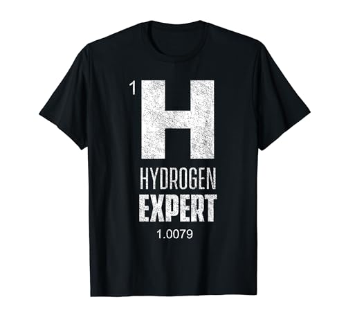 Hidrógeno experto símbolo H híbrido coche energía limpia pila de combustible Camiseta