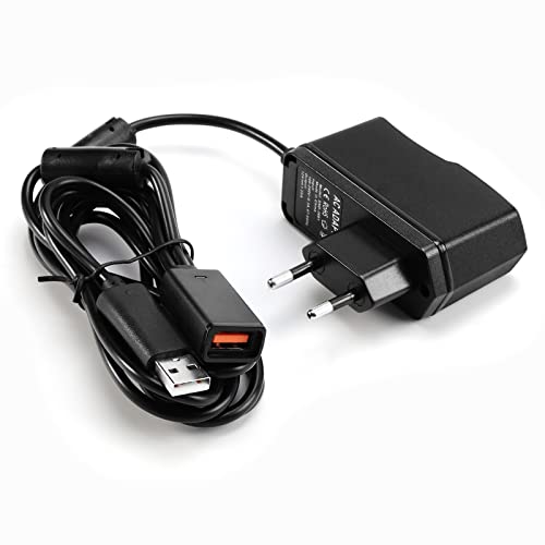 HSEAMALL Kinect Adaptador de CA USB Cable de alimentación Adaptador de reemplazo para Microsoft Xbox 360 Sistema de Sensor Kinect, Enchufe de la UE