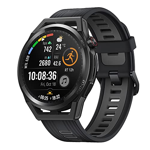 HUAWEI Watch GT Runner Smartwatch de 46 mm, GNSS de Doble Banda con 5 Sistemas, monitoreo preciso de la frecuencia cardíaca, Programa de ejecución científica, AI Running Coach, versión Alemana con