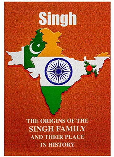 I LUV LTD Singh Mini Libro Folleto sobre la Historia del Apellido de una Familia India con Breves Hechos Históricos