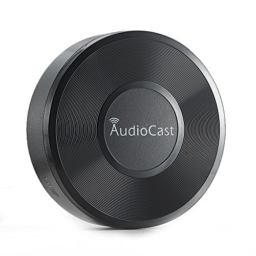 iEAST Audio Cast Music Adaptador WLAN (Streaming Servicios, Radio por Internet), Color Negro