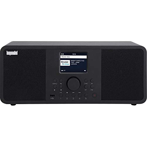 IMPERIAL DABMAN i205 - Radio por Internet (Sonido estéreo, FM, WLAN, LAN, Bluetooth, Servicios de Streaming (Spotify, Napster, etc.), Incluye Fuente de alimentación, Color Negro