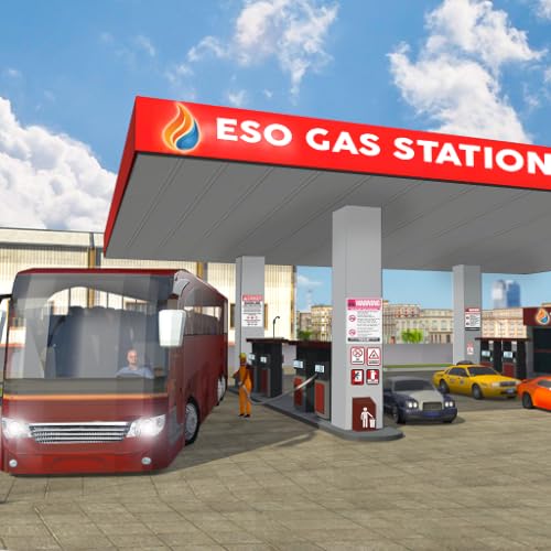 Inteligente Autobús Lavar Servicio 2019: Gasolinera Estacionamiento Y Conducción Simulador Juegos Gratis para niños