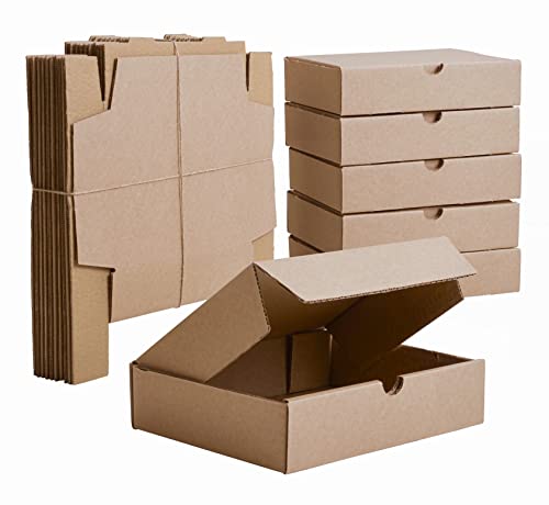 IPEA Cajas de Cartón Planas 21 x 15 x 5 cm para Envíos, Comercio Electrónico, Regalos - 10 Piezas - Made in Italy - Cajas Cuadradas Multiusos para Embalar Objetos, Eventos, Fiestas - Caja