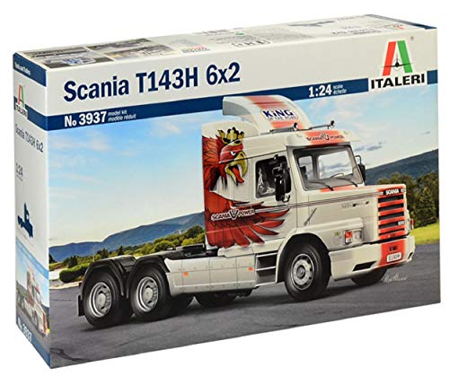 Italeri 3937 Modelo de plástico para Montar camión Scania T143H 6 x 2 Modelo Kit Escala 1:24 Italeri 3937 Modelo de plástico para Montar camión Scania T143H 6 x 2 Modelo Kit Escala 1:24