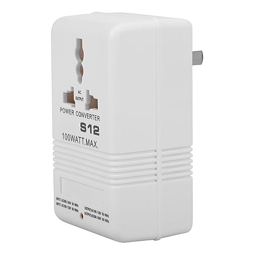 Jadeshay Convertidor de Voltaje 100W 110V/120V a 220V/240V Transformador de Potencia del convertidor de Voltaje Ascendente y descendente (Enchufe estándar CN) Jadeshay Convertidor de Voltaje 100W 110V/120V a 220V/240V Transformador de Potencia del convertidor de Voltaje Ascendente y descendente (Enchufe estándar CN)