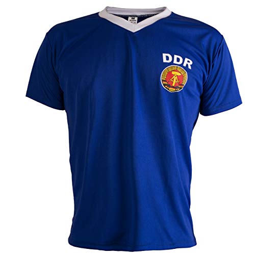 JL Sport De Alemania Oriental RDA 1970 Camiseta De Fútbol para Hombre Retro - M