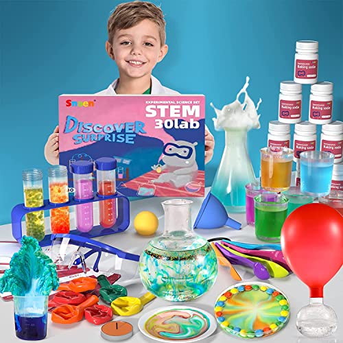 Juego de experimentos científicos, 30 experimentos de química para niños, Juguetes científicos de Aprendizaje Educativo DIY Stem para niños