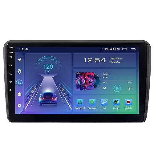 JUNHUA 9 "Android 12 2GB + 32GB Radio de Coche para Audi A3 S3 RS3 8P7 8VS 8PA, Compatible con Carplay inalámbrico Android Auto Navegación GPS Radio Bluetooth WiFi FM RDS Sistema Bose