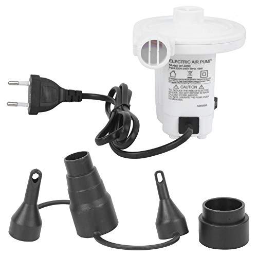 Keenso Bomba de Aire eléctrica, HT-403C 220-240V AC Bomba de Aire eléctrica Bomba de compresor de Aire portátil para inflables, Kayaks, Camas inflables, Bolsas de vacío, Anillos de natación