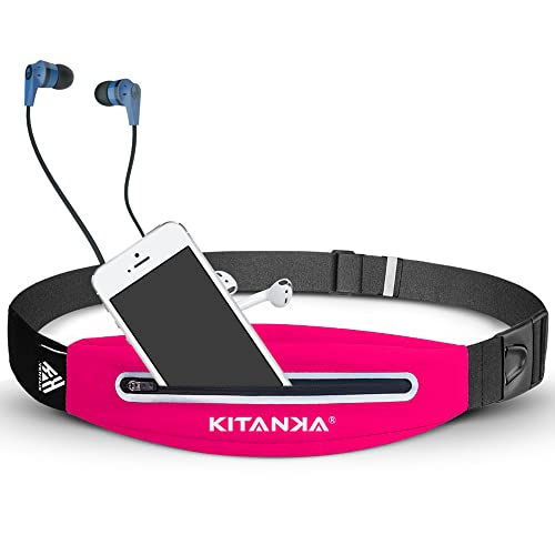 KITANKA® Riñonera Running Impermeable Cinturon Running Hombre Riñonera Mujer Deportiva para Correr Gym Playa Viaje Movil Accesorios (Rosa) KITANKA® Riñonera Running Impermeable Cinturon Running Hombre Riñonera Mujer Deportiva para Correr Gym Playa Viaje Movil Accesorios (Rosa)