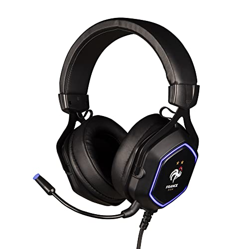 Konix Auriculares para juegos FFF Hexagon 7.1 con cable para consolas, PC, teléfonos inteligentes y tabletas, micrófono flexible, altavoces de 50 mm