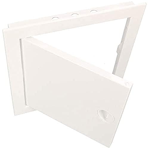 KOTARBAU® Puerta de inspección, 300 x 400 cm, Blanca de plástico ABS resistente, Panel de acceso, Compuerta de fácil acceso, Puerta de inspección, Trampilla para pared o techo