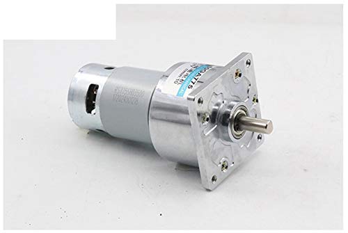 L-Yune,bolt 1pc 60GA775 12V / 24V DC Reductor de Moter 775 de Alta Potencia y par Motor Grande de Velocidad de Motor 35W 5/10/15/30/50/100/200/300/400 RPM (Color : 10rpm no Bracket, tamaño : 24V DC)