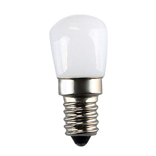 Lámpara de luz LED, Refrigerador Congelador Luces Lámpara del aparato, el ahorro de energía Bulbo de tornillo Iluminación Focos Blanco cálido 220V 2W E14