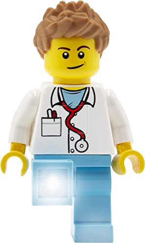 LEGO Iconic Lámpara de Bolsillo LED Médico Masculino - Funciona con Pilas (7,62 x 4,14 x 13,97 cm) - Temporizador de Apagado Automático - Pilas Incluidas