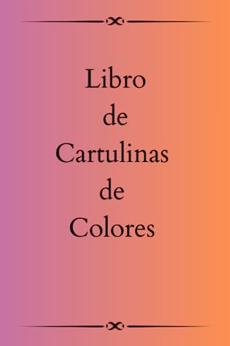 libro de cartulinas de colores