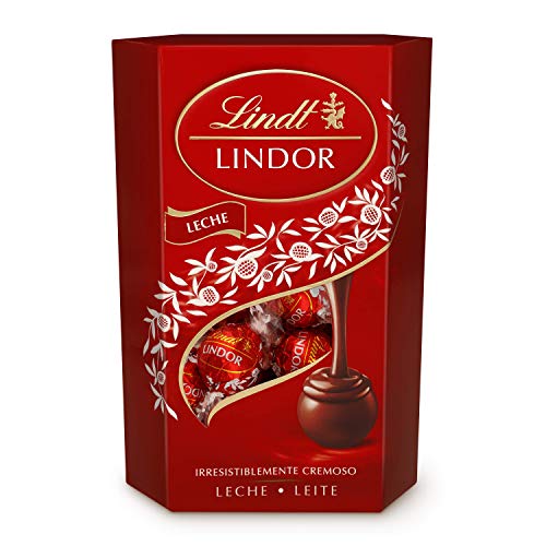 Lindt Lindor Bombones de Chocolate con Leche - Aprox. 16 bombones, 200 g