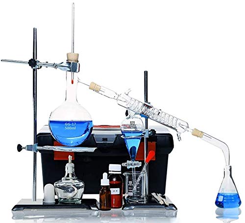 LLDKA Aparato de destilación de refino de petróleo Completa Significa un Equipo de destilación Conjunto Experimento químico