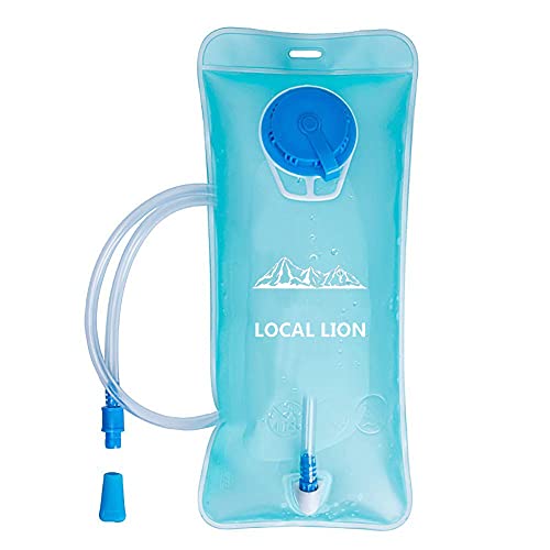 LOCAL LION Bolsa de Agua Portátil de 2 Litro Vejiga Hidratación Depósito Deporte para Ciclismo Senderismo Excursionismo Camping