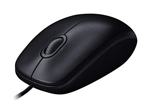 Logitech M90 Ratón con Cable USB, Seguimiento Óptico 1000 DPI, Ambidiestro, PC, Mac, Portátil, Negro