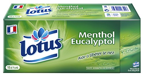 Lotus Menthol – Pañuelos de papel x 15 paquetes – Lote de 2