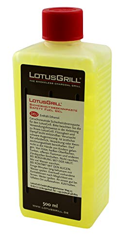 LotusGrill - Pasta de combustión (500 ml, tamaño familiar, especialmente diseñada para barbacoas de carbón vegetales de baja humo) LotusGrill - Pasta de combustión (500 ml, tamaño familiar, especialmente diseñada para barbacoas de carbón vegetales de baja humo)