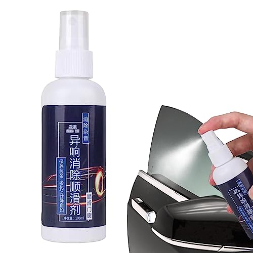 Lubricante para automóviles | Spray lubricante para tiras goma silicona | Lubricación suavizante la correa del sello goma del automóvil, lubricante reducción ruido Jingan