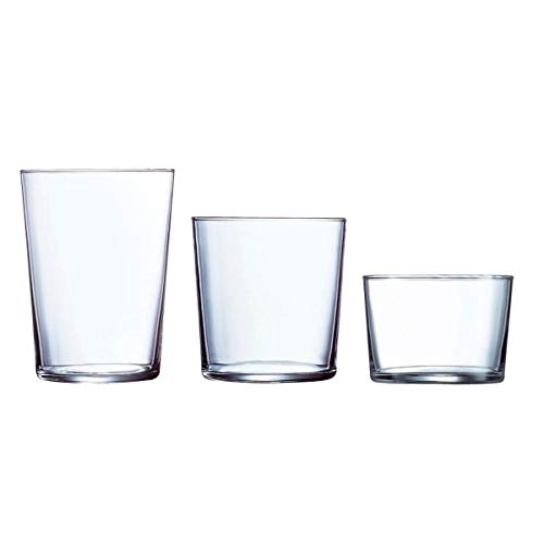 Luminarc Gorbea Set 18 Vasos Altos Y Bajos Vidrio 53/36/23cl - 6/6/6 Transparente