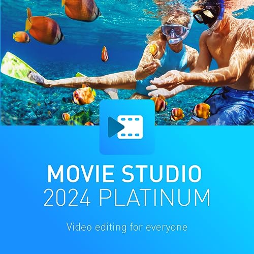 MAGIX Movie Studio 2024 Platinum: Edición creativa de vídeo para todos | Programa de edición de vídeo | Editor de vídeo | para Windows 10/11 PC | Licencia de descarga para 1 PC