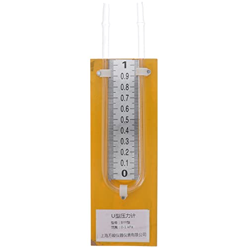 Manómetro Diferencial En Forma De u 0-1kpa Piezómetro Medidor De Presión En Forma De u Medidor De Presion Medidor De Tubo En u Piezómetro 0-1kpa Acero Inoxidable De Madera Vidrio