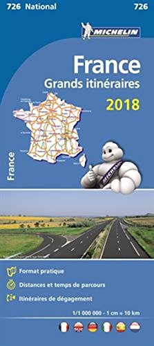 Mapa National Francia Grandes itinerarios: Michelin 726 Grands Itineraires France 2016 (Mapas National Michelin)