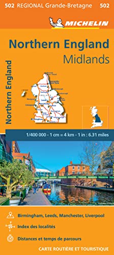 Mapa Regional Gran Bretaña Norte Inglaterra: Wegenkaart Schaal 1 : 400.000 (CARTES, 13550)