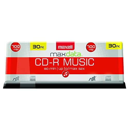 Maxell 625335 CDR-80 MUSIC GOLD CD Recordable Discs 32X 700MB 80 Min 30 Pack