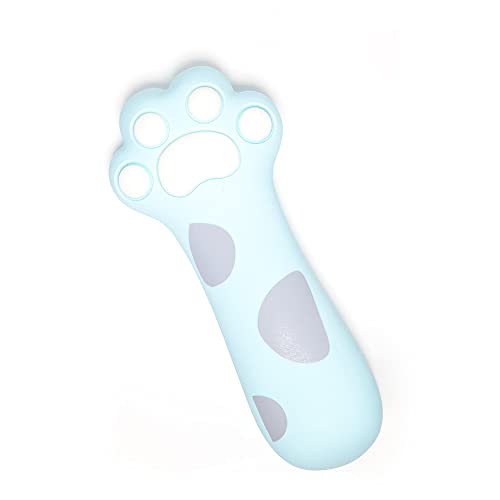 MaxxPatt Papeleria Bonita. Estuche de Silicona Kawaii Original con Forma de Pata de Gato Color Azul.Neceser Escolar pequeño de papelería Bonita para lapices