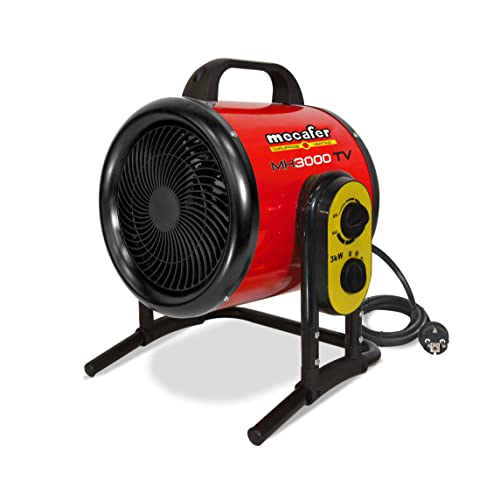 Mecafer Turbo mh3000vt - Calefactor, de aire, para taller (3000 W, máximo 40 m²)