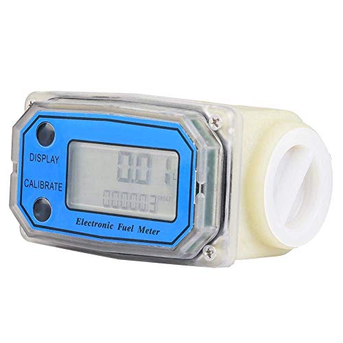 Medidor de Flujo de turbina, turbina Mini Diesel Fuel Flow Meter Medidor de Flujo Digital 15-120L / min 1" NPT