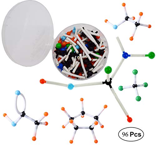 Mengger Modelos Moleculares Kit 96pcs Química Orgánica e Inorgánica Química Científica atomía Atomizador enseñanza Set de Aprendizaje Molecular Modelo Molecular