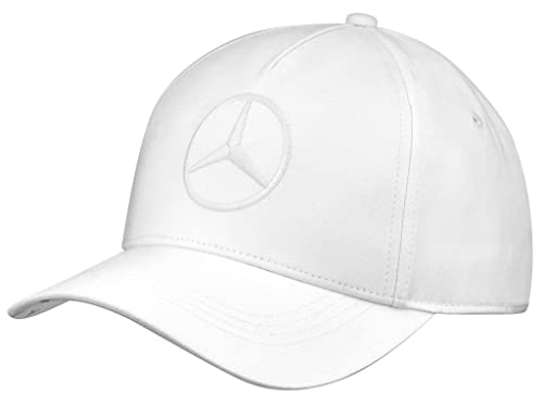 Mercedes-Benz, Gorra, Blanco. Exterior 100% poliéster y Forro 100% algodón, tamaño Ajustable. Producto Oficial.