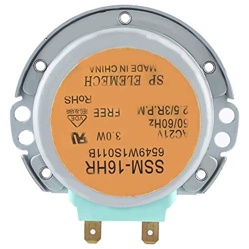 Microondas Motor Tocadiscos Parte Utensilios de cocina Artículos para el hogar, Compatible con LG SSM-16HR Serie 6549W1S011B AC 21V