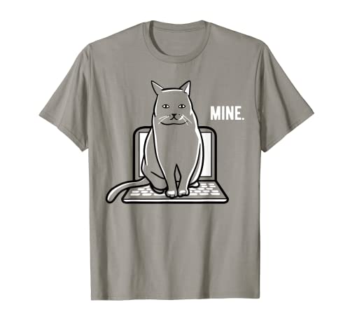 Mine Computer Funny Cat Camiseta