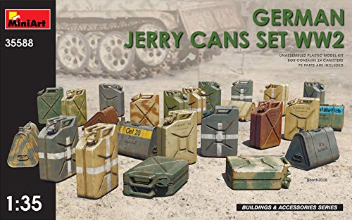 MiniArt 35588 - Juego de accesorios para maquetas de German Jerry Cans WW2, color gris , color/modelo surtido