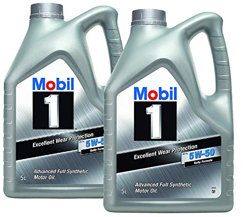 Mobil 1 Aceite Motor FS x1 5W50 - Pack 10 LTS Advanced Full Synthetic (Nueva Fórmula Mejorada)